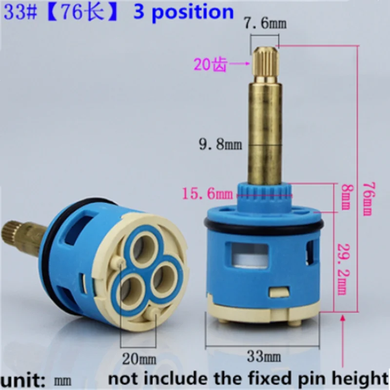 1PC Shower Room Faucet Cartridge Accessories Shower Head Bathtub Water Mixing Valve 3 Position 4 Position Concealed Installation