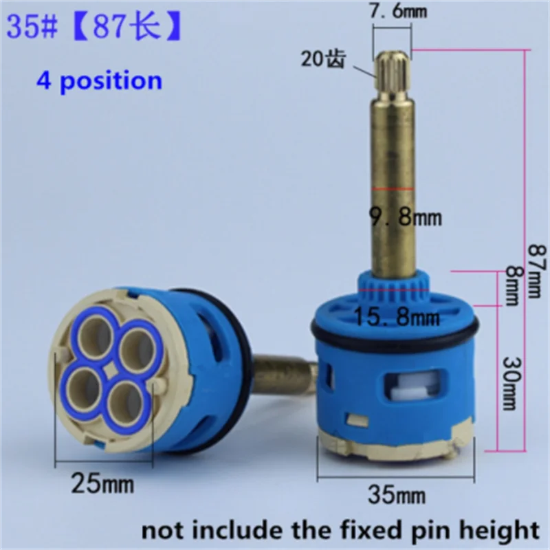 1PC Shower Room Faucet Cartridge Accessories Shower Head Bathtub Water Mixing Valve 3 Position 4 Position Concealed Installation