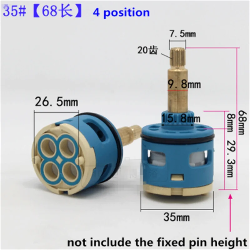 1PC Shower Room Faucet Cartridge Accessories Shower Head Bathtub Water Mixing Valve 3 Position 4 Position Concealed Installation