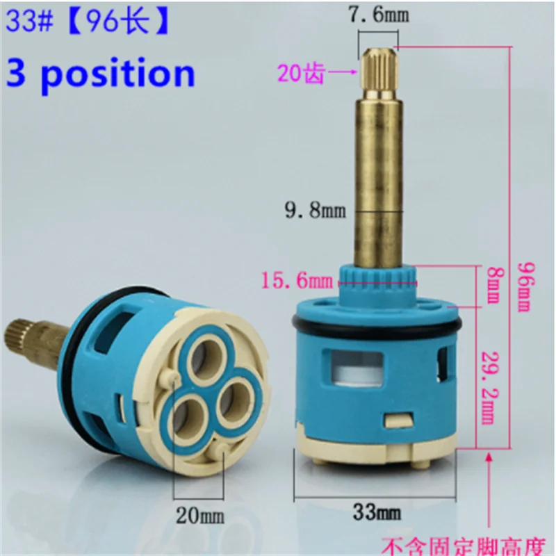 1PC Shower Room Faucet Cartridge Accessories Shower Head Bathtub Water Mixing Valve 3 Position 4 Position Concealed Installation