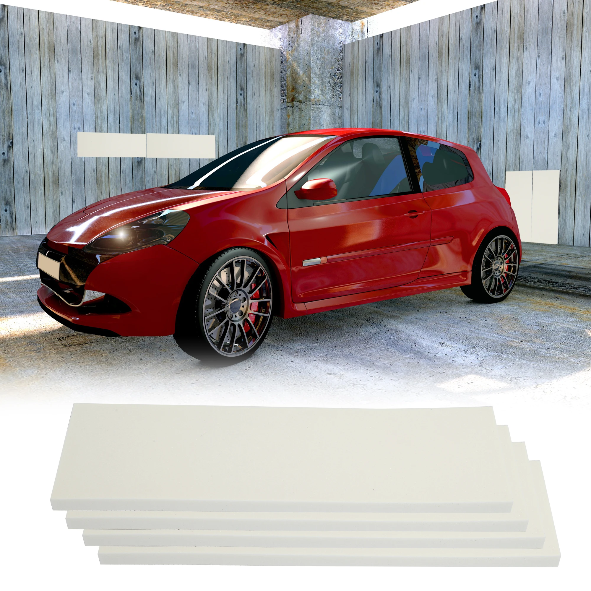 X Autohaux 400mm 150mm 200mm 15mm 20mm Car Garage Wall Guard Door Bumper Protector Anti Collision Waterproof Safety Parking