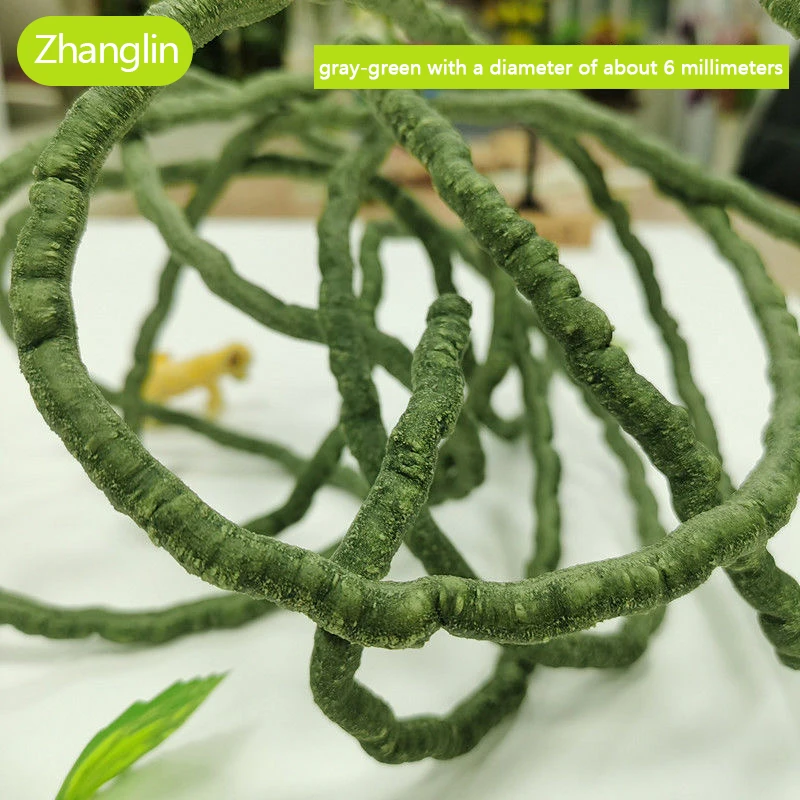 Artificial Plant Tree Vine 4m Home Interior Room Wall Hanging Plant Wall Outdoor Garden Balcony Landscape Decoration PVC Ivy