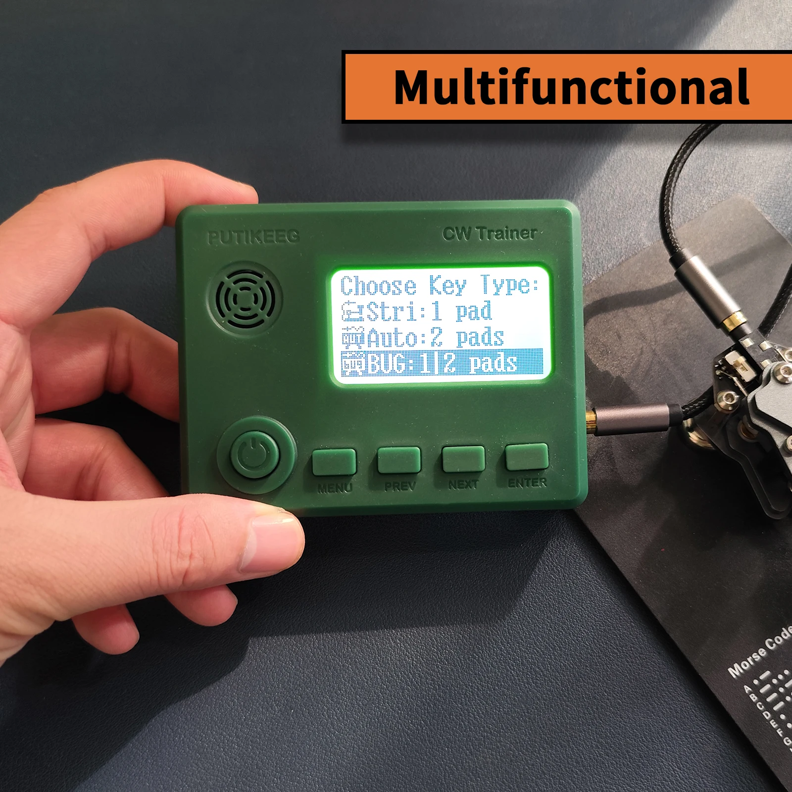 Putikeeg Morse Code Practice Oscillator - Rechargeable CW Trainer For Beginner Practitioners