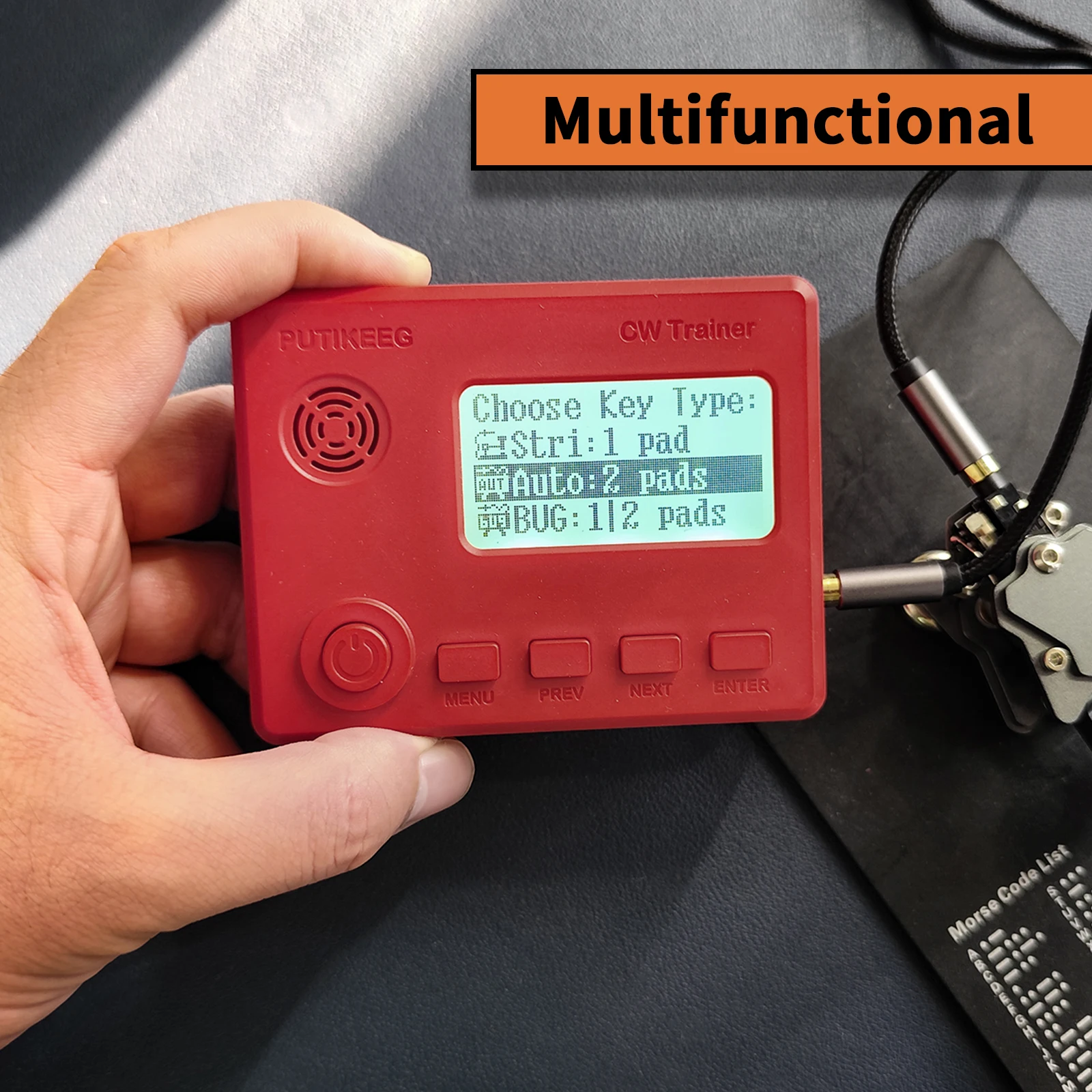 Putikeeg Morse Code Practice Oscillator - Rechargeable CW Trainer For Beginner Practitioners
