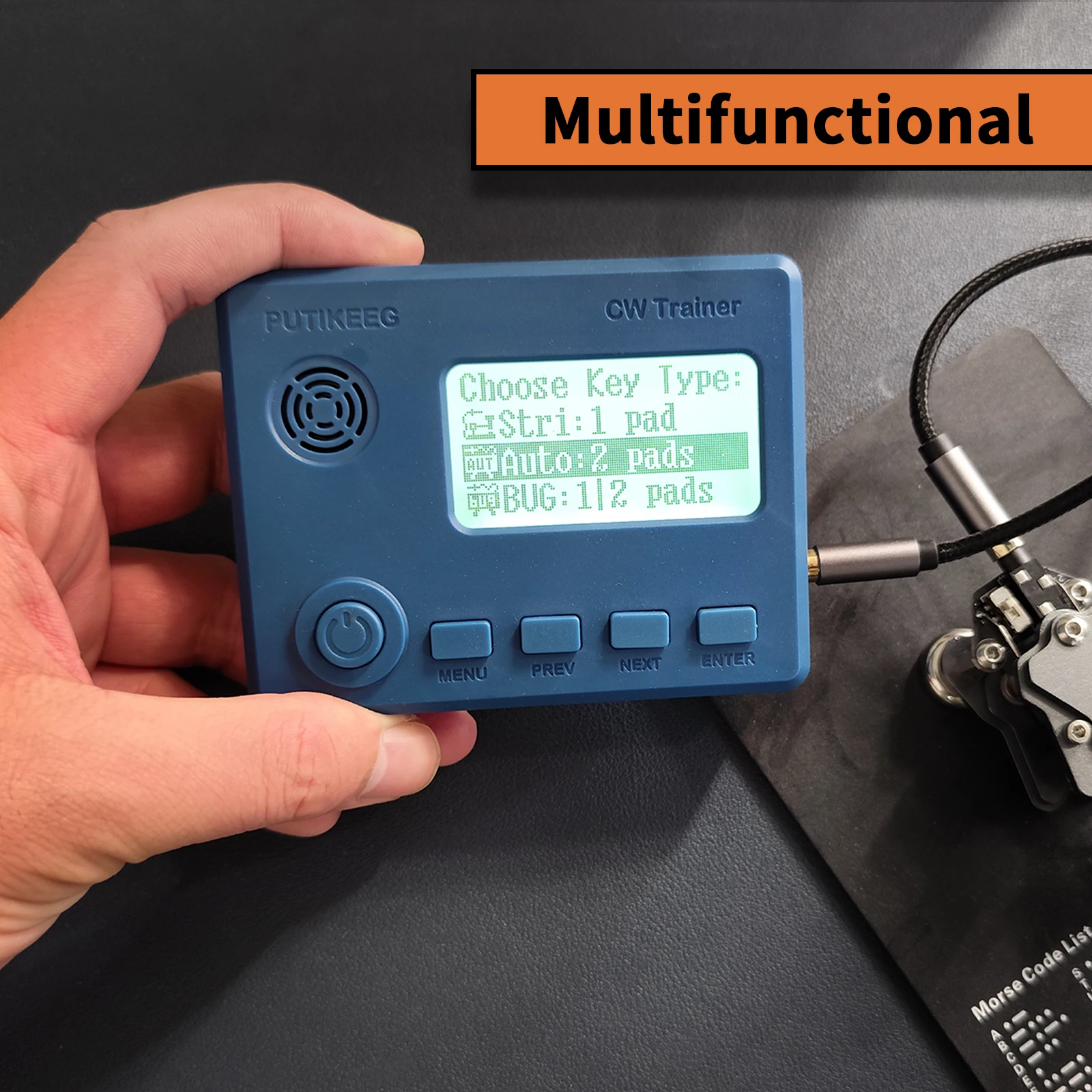 Putikeeg Morse Code Practice Oscillator - Rechargeable CW Trainer For Beginner Practitioners