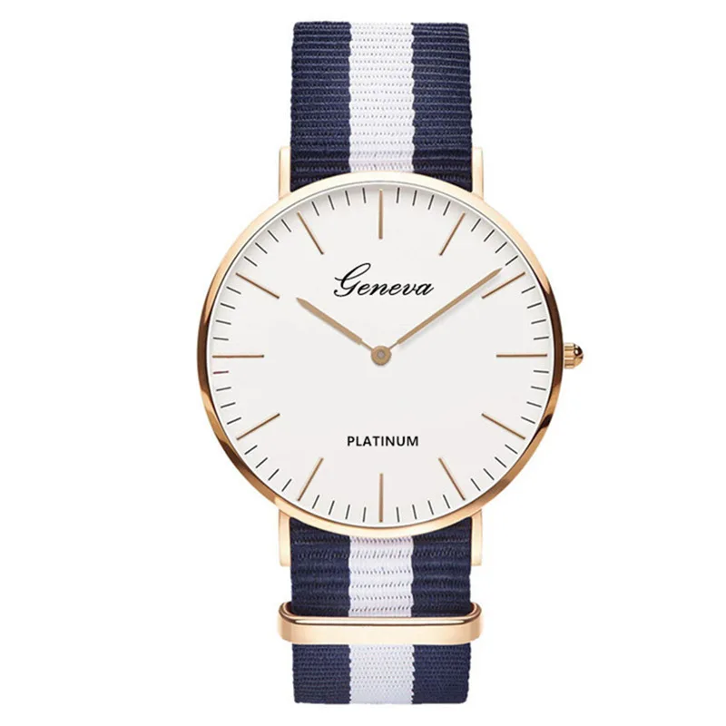 Watch Men Top Brand Nylon Strap Sport Watches Mens Quartz Clock Fashion Ultra Slim Watches Hot Reloj Hombre Erkek Kol Saati