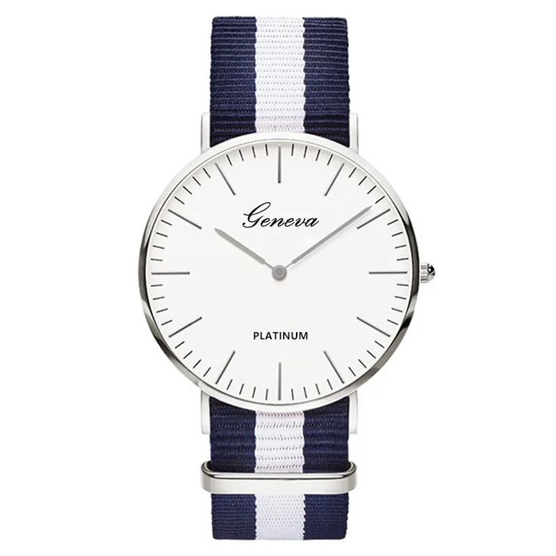 Watch Men Top Brand Nylon Strap Sport Watches Mens Quartz Clock Fashion Ultra Slim Watches Hot Reloj Hombre Erkek Kol Saati