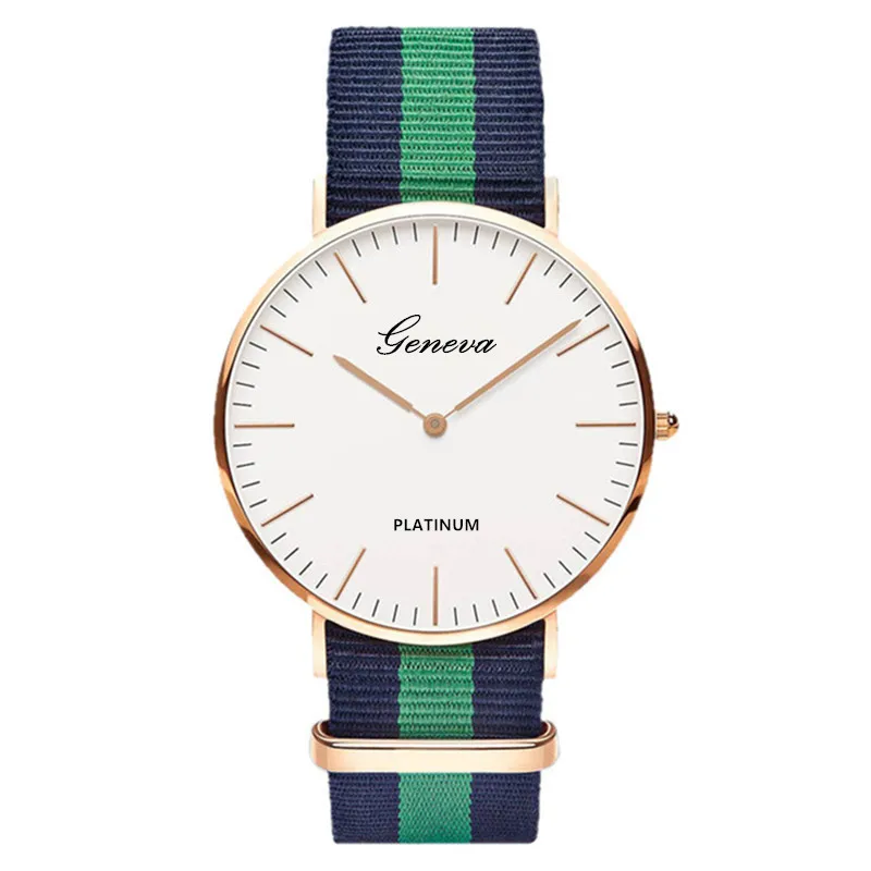 Watch Men Top Brand Nylon Strap Sport Watches Mens Quartz Clock Fashion Ultra Slim Watches Hot Reloj Hombre Erkek Kol Saati