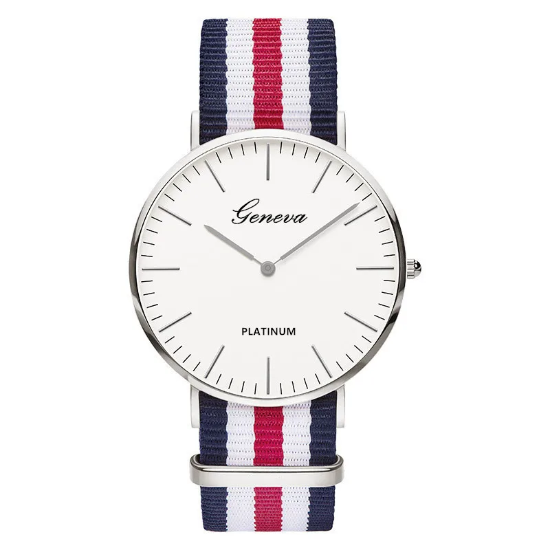 Watch Men Top Brand Nylon Strap Sport Watches Mens Quartz Clock Fashion Ultra Slim Watches Hot Reloj Hombre Erkek Kol Saati