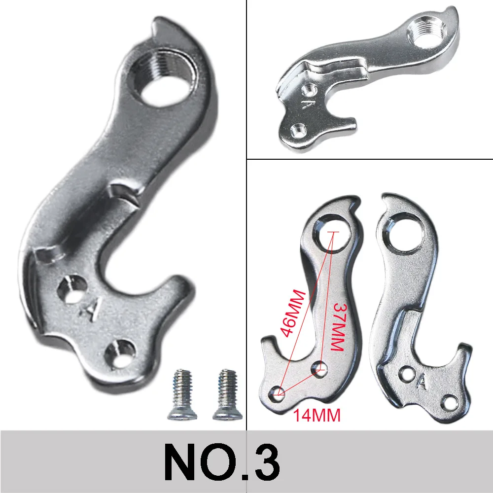 1pc Universal Alloy MTB Road Bike Rear Derailleur Hanger Racing Cycling Mountain Bicycle Frame Rear Gear Tail Hook Adaptor Parts