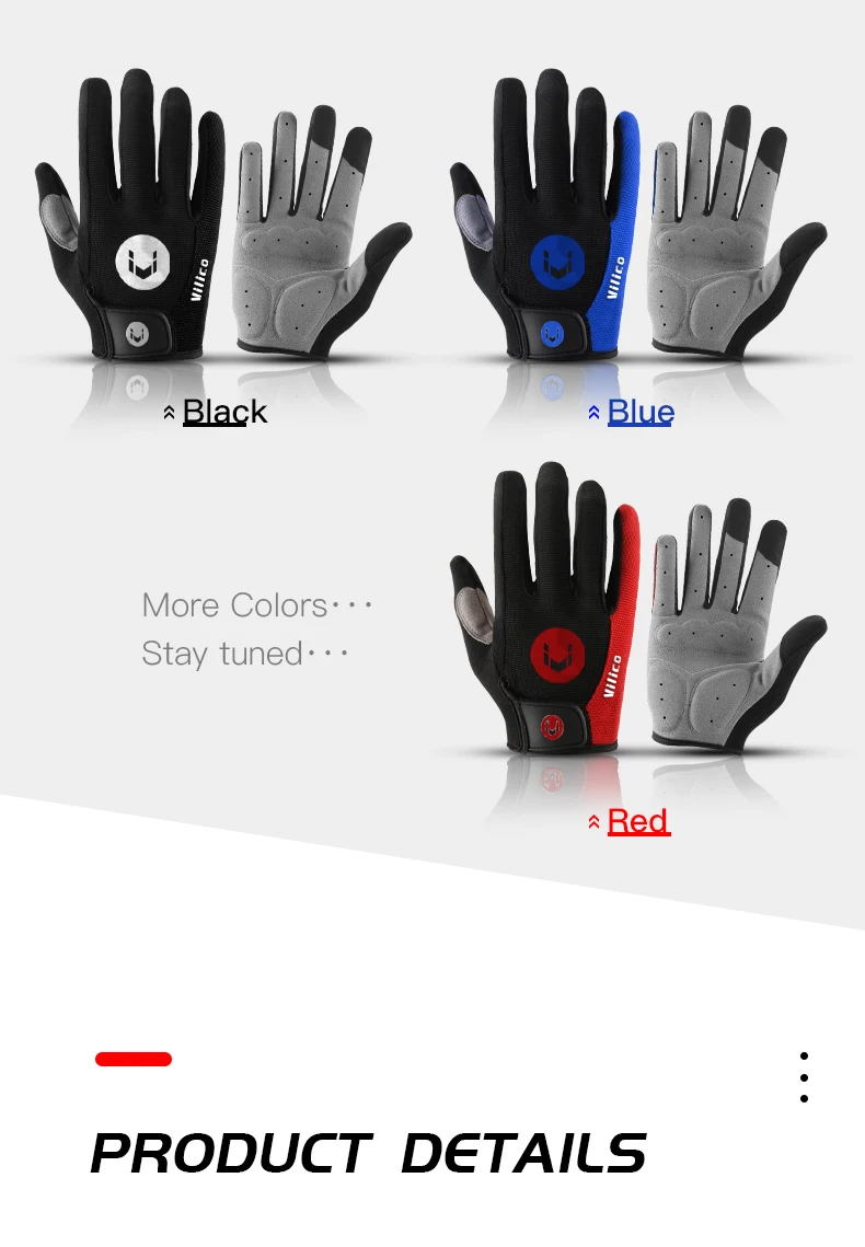 MTB Bike Sports Cycling Gloves Full Finger Men Women Running Fitness Gym Spring Summer Riding Motorcycle Gloves