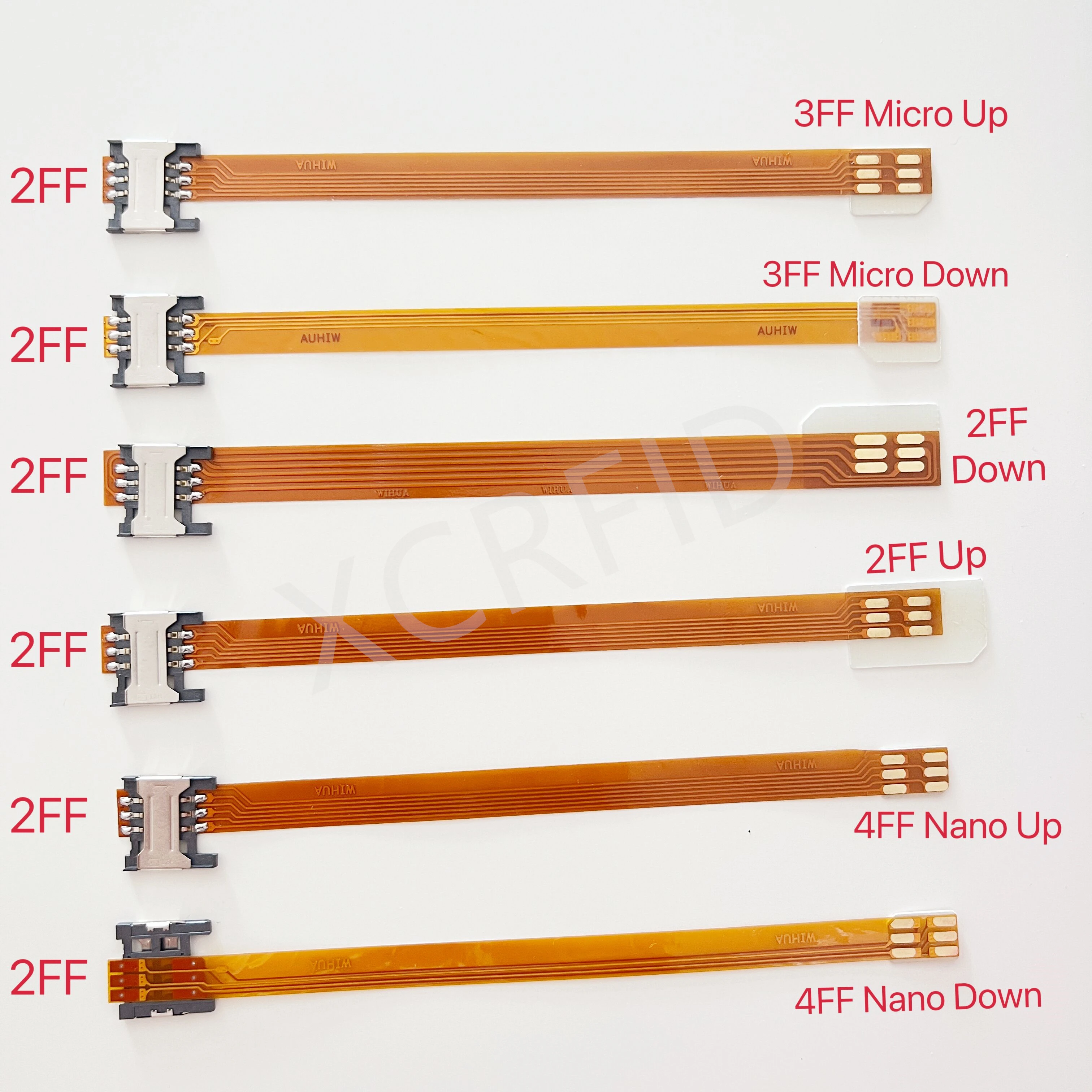 2FF Standard SIM Card Extension Converter to 3FF Micro 2FF Standard 4FF Nano SIM Card FPC Soft Cable Extender 148mm Adapter