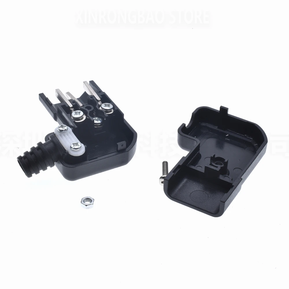 Black Elbow IEC320 C13 C14 Power Cord Wiring Power Plug Assemble IEC Connector Outlet PDU UPS Electrical AC Socket Plug 10A 250V