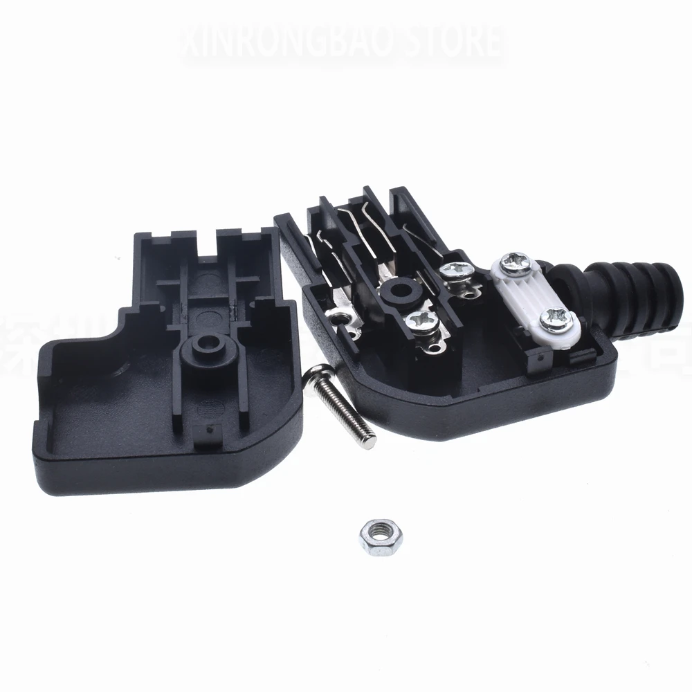 Black Elbow IEC320 C13 C14 Power Cord Wiring Power Plug Assemble IEC Connector Outlet PDU UPS Electrical AC Socket Plug 10A 250V