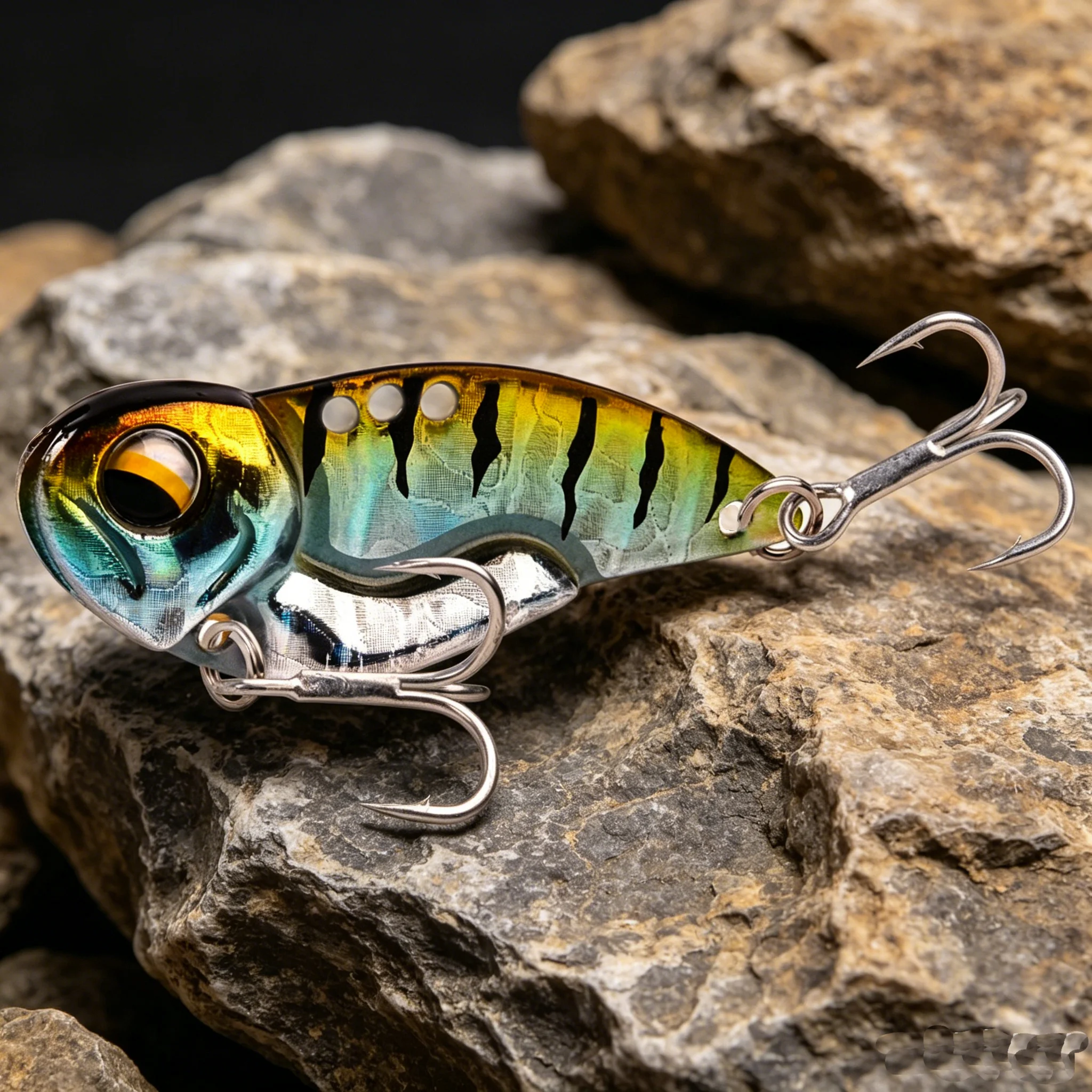 6pcs Metal VIB Fishing Lures 7.3g 10g 14g 20g Vivid Vibrations Spoon Lure Bass Artificial Hard Bait Cicada Lure VIB Bait 3D Eyes