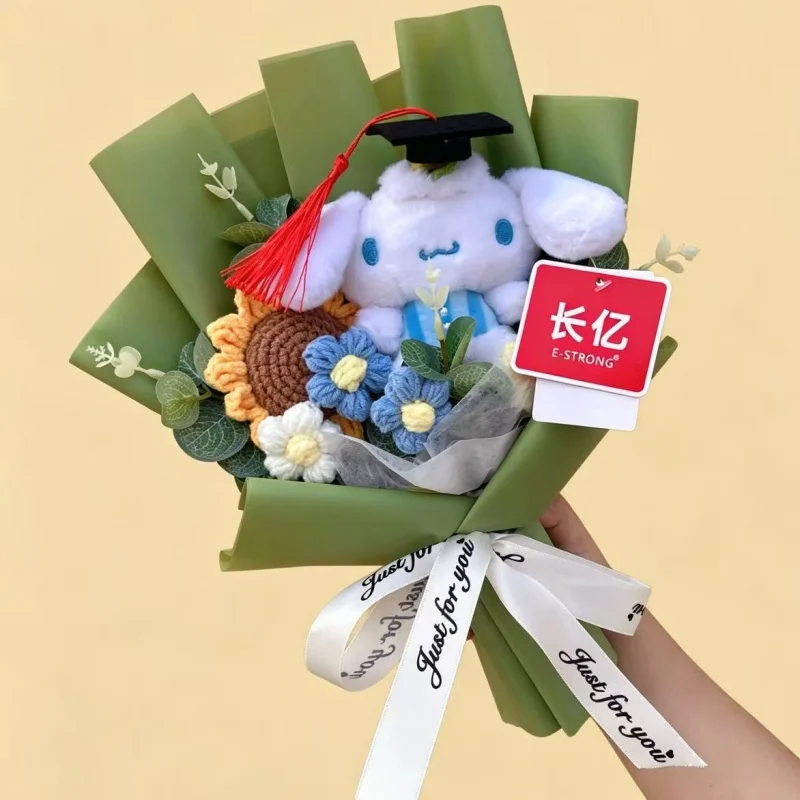 Cartoon Anime Series Hellokitty Kulomi Plush Toys Creative Graduation Bouquet Children's Day Birthday Graduation Gifts For Kids