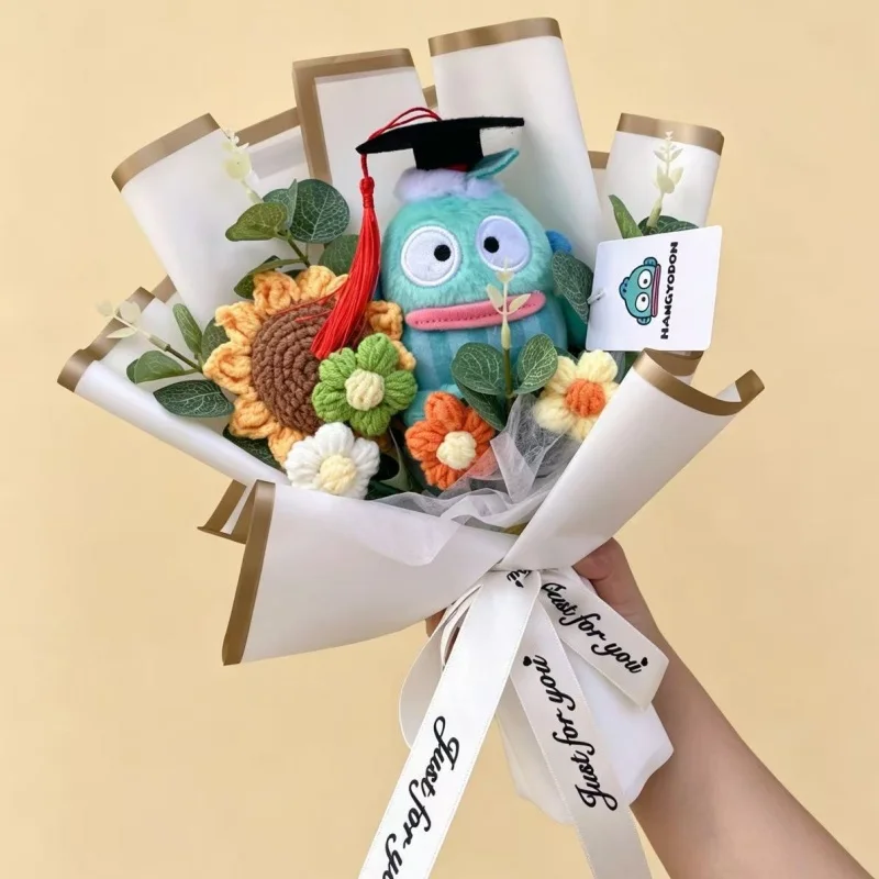 Cartoon Anime Series Hellokitty Kulomi Plush Toys Creative Graduation Bouquet Children's Day Birthday Graduation Gifts For Kids