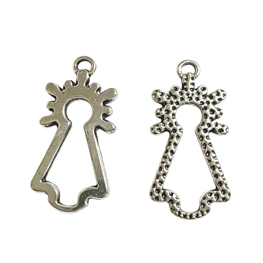 30pcs 25*13mm Hollow out NTRA SRA DEL Charms Pendant EF1841