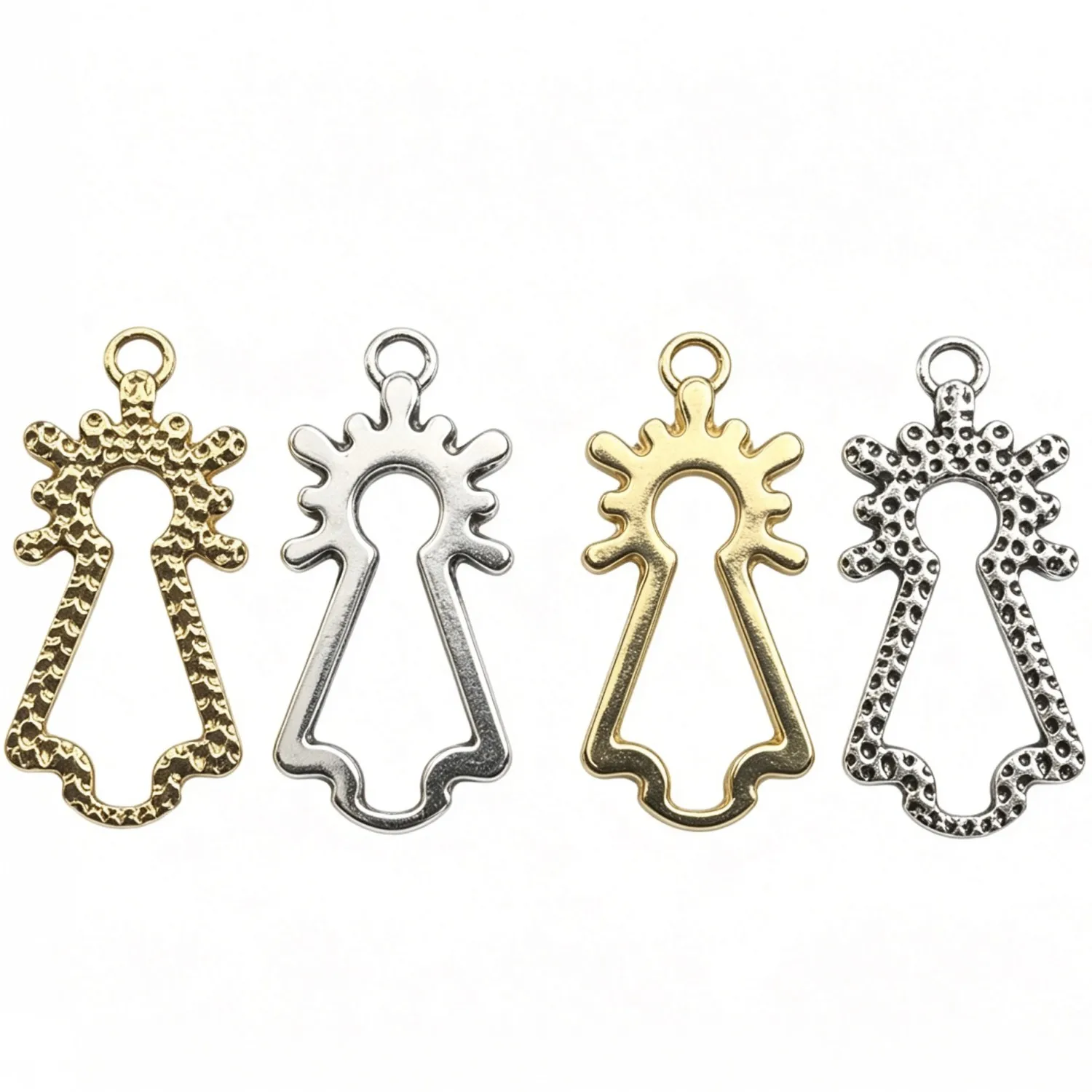 30pcs 25*13mm Hollow out NTRA SRA DEL Charms Pendant EF1841
