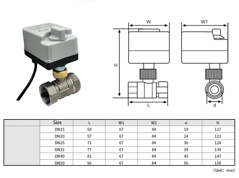 1/2" 3/4" 1" Stainless Steel Electric Ball Valve With Manual Switch 220V 12V Three Wire Two Point Control Motorized Ball Valve
