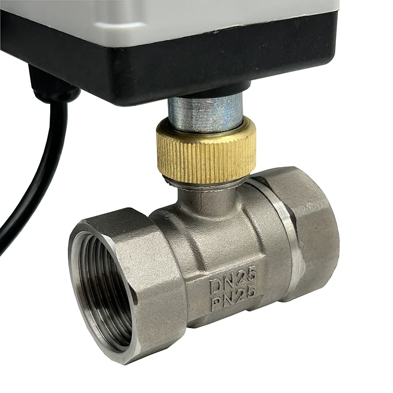 1/2" 3/4" 1" Stainless Steel Electric Ball Valve With Manual Switch 220V 12V Three Wire Two Point Control Motorized Ball Valve