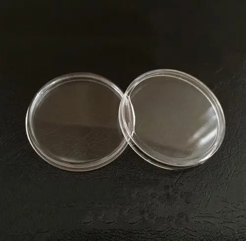 20pcs/Lot 16-46mm Clear Transparent Plastic Coin Holder display Capsules Collection Cases Round Ring Protection Boxs Container