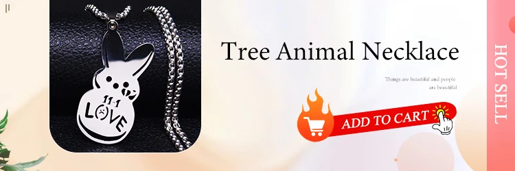 Kpop Lil Peep Love Rabbit Sad for Love Pendant Necklace Stainless Steel Necklaces Jewelry Collar Fans Gift N4209S01