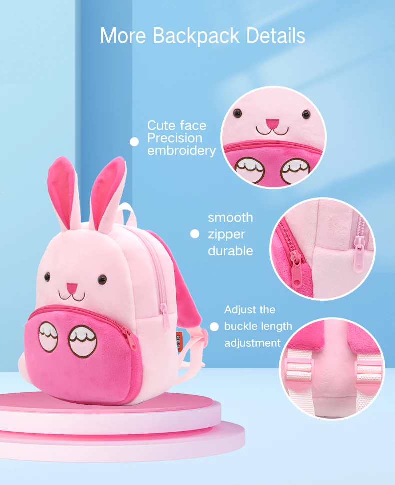 Cute Animals Cartoon Plush Children Backpacks Schoolbag Girls Boys casual Baby Bags