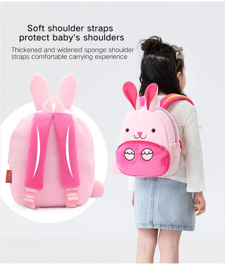 Cute Animals Cartoon Plush Children Backpacks Schoolbag Girls Boys casual Baby Bags