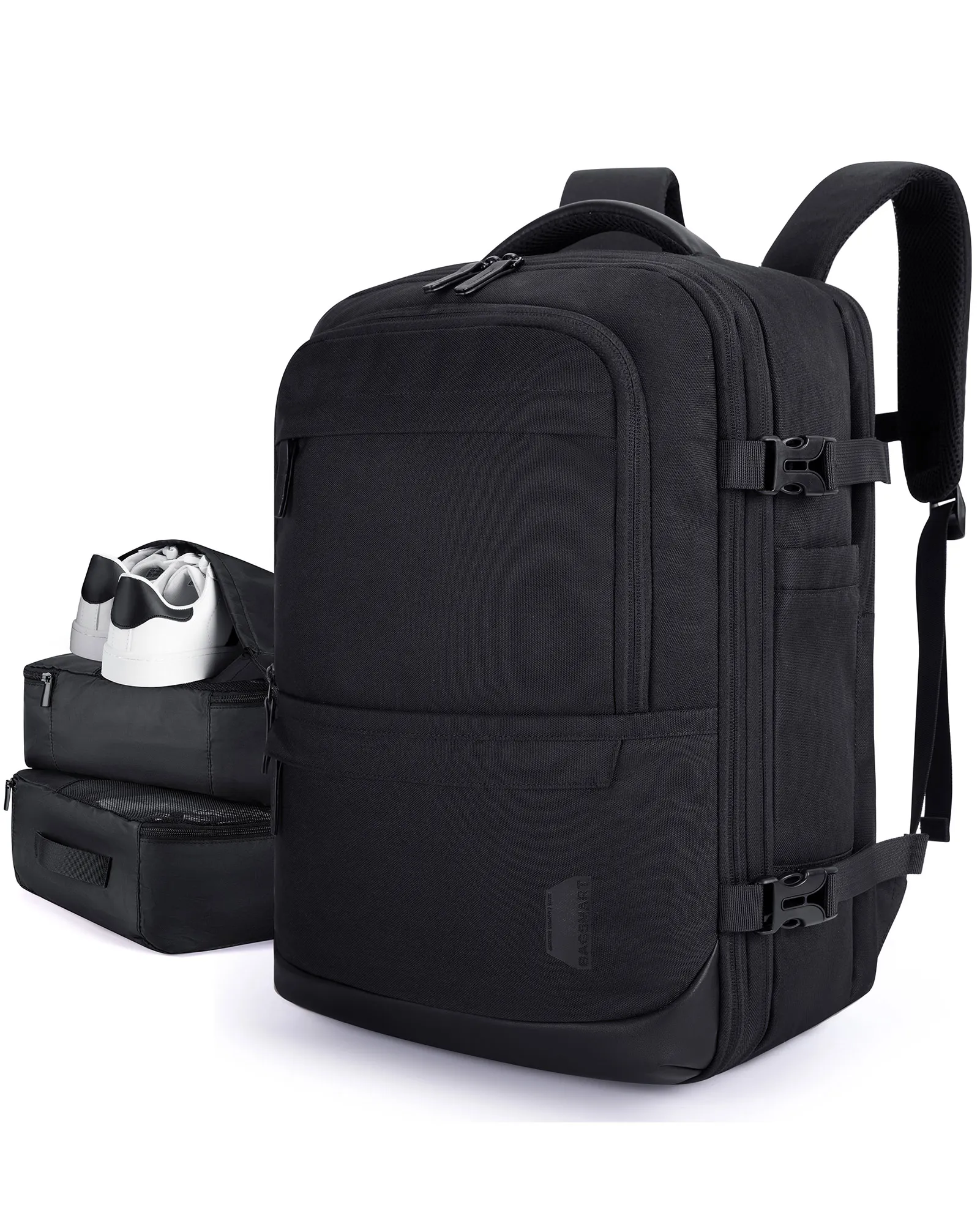 BAGSMART 17.3'' Laptop Backpack 4Pcs 40L Travel Cabin Backpack Airline Carry On Luggage Backpack Suitcase with Packing Cubes