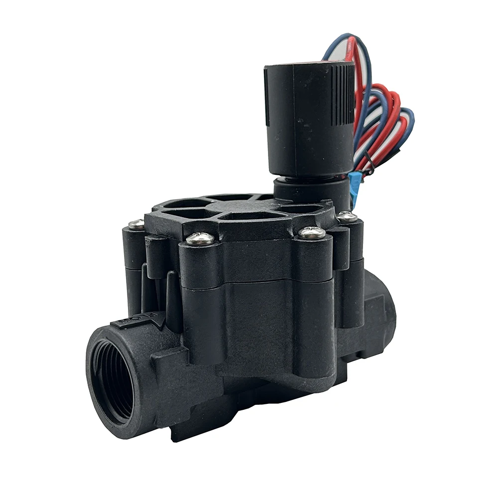 1/2" 3/8'' 3/4" 1" Water Solenoid Valve 220V 12V 24V Normally Closed Nylon Valve For Farm Garden Landscape Irrigation
