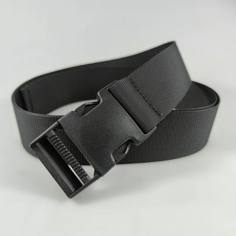 Plastic Buckle Nylon Strap for Men's Outdoor Military Training Canvas Belt 100/110/120cm Available Black