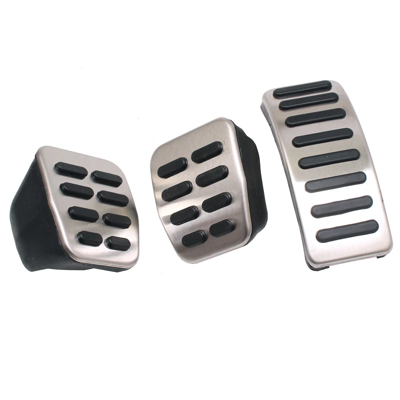 LHD Car Pad Foot Rest For Volkswagen Polo VW Golf 4 Bora Beetle RSi GTI R32 For Audi A3 SEAT Stainless Steel Pedal Pad
