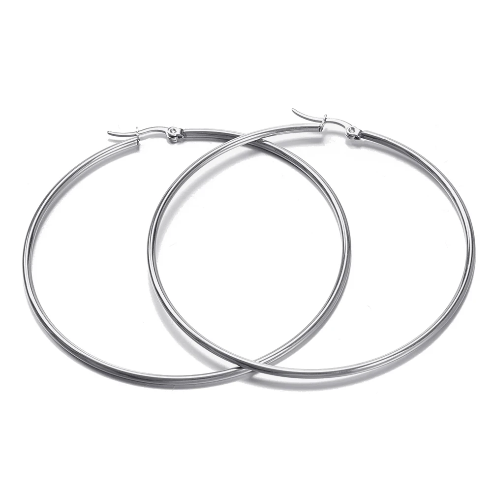10pcs 316L Stainless Steel Open Earrings Circle Earring Hooks Base Ear Ring for Jewelry Making Components DIY