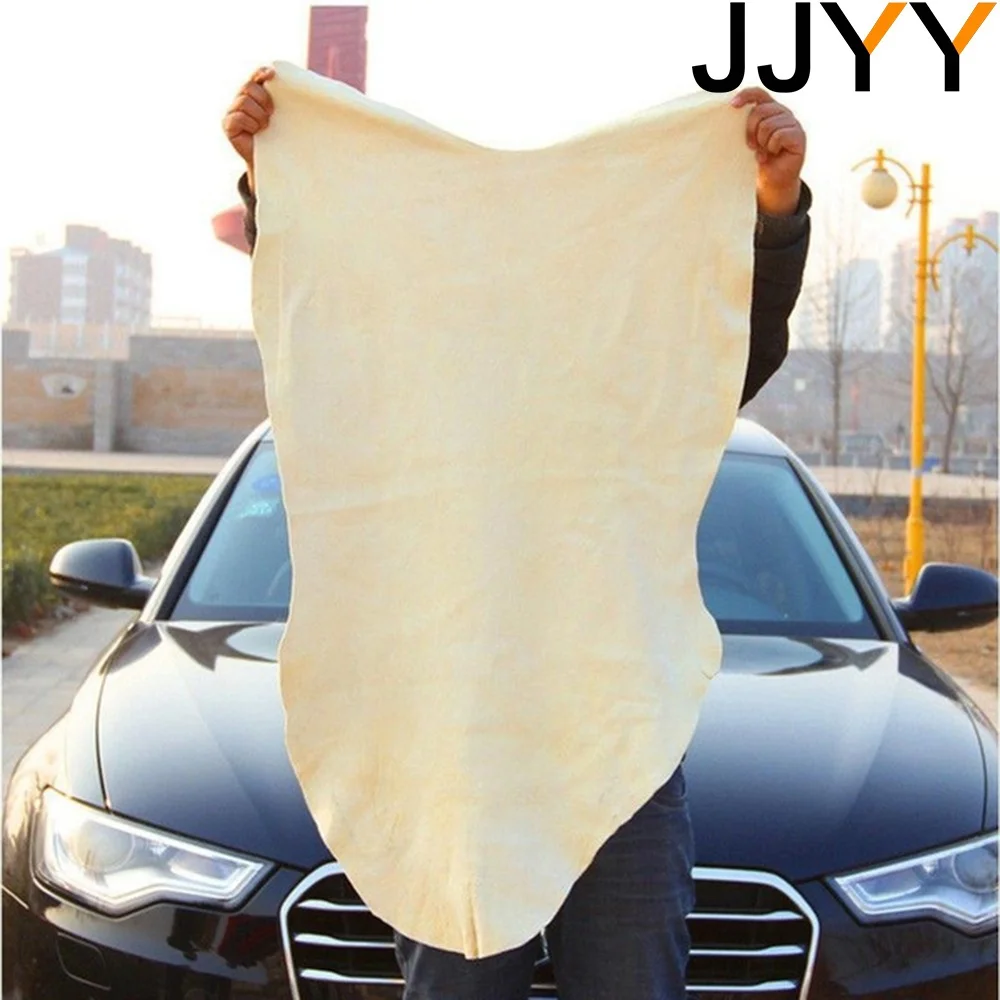 STONEGO Natural Chamois Leather Car Cleaning Cloth Washing Suede Absorbent Towel New