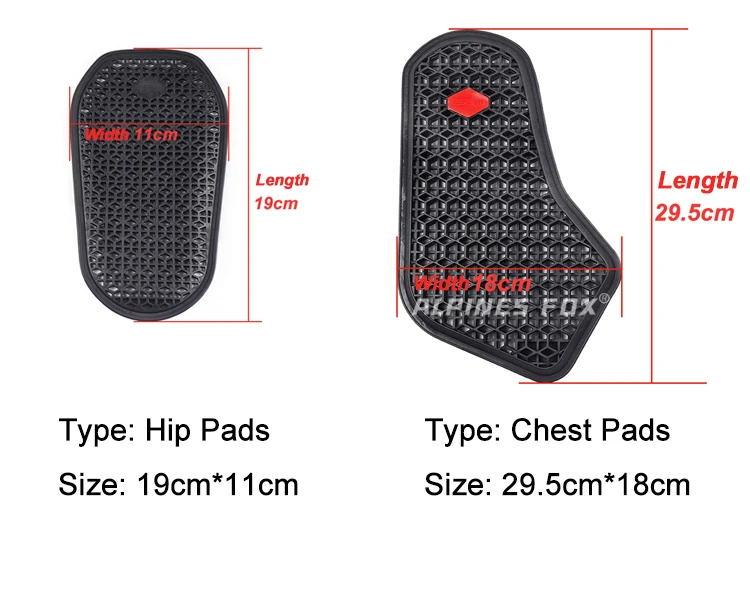 CE Approved Motorcycle Shoulder Elbow Back Protector Pad Universal Motorbike Chest Pads Soft Motorcycle Jacket Insert Armor