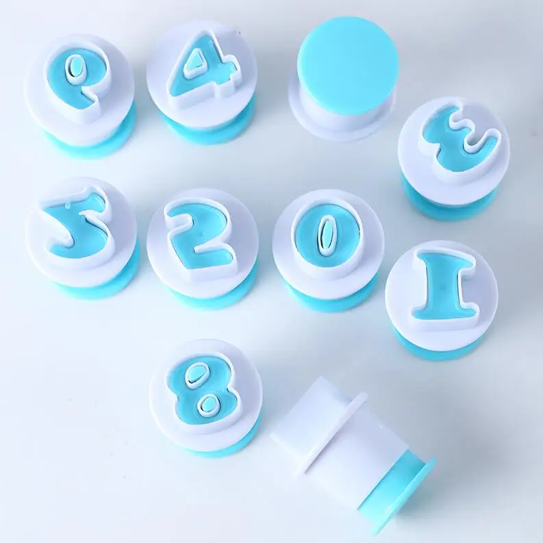 Baking pastry Mold letter fondant Cookie Cutter 26pcs Upper Lowercase Alphabet and 10pcs number cake decoration tools GYH