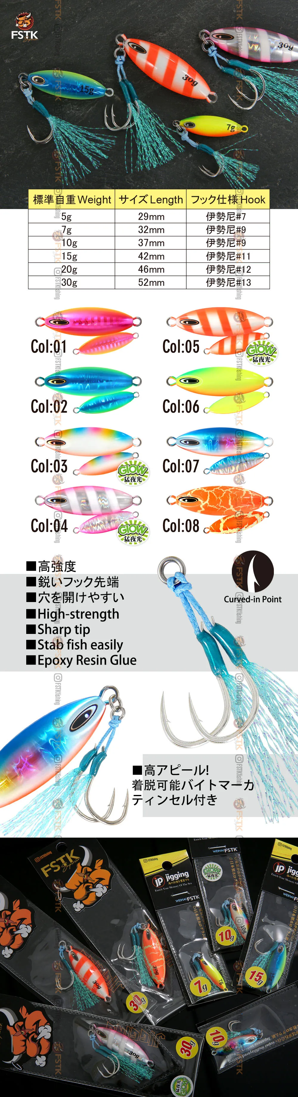 Metal Jig Fishing Lure Slow Pitch Jig 7 15 20 30G Rockfishing Slow Shore Metal Jig Ultra Jig Casting Jigging Lure Pesca