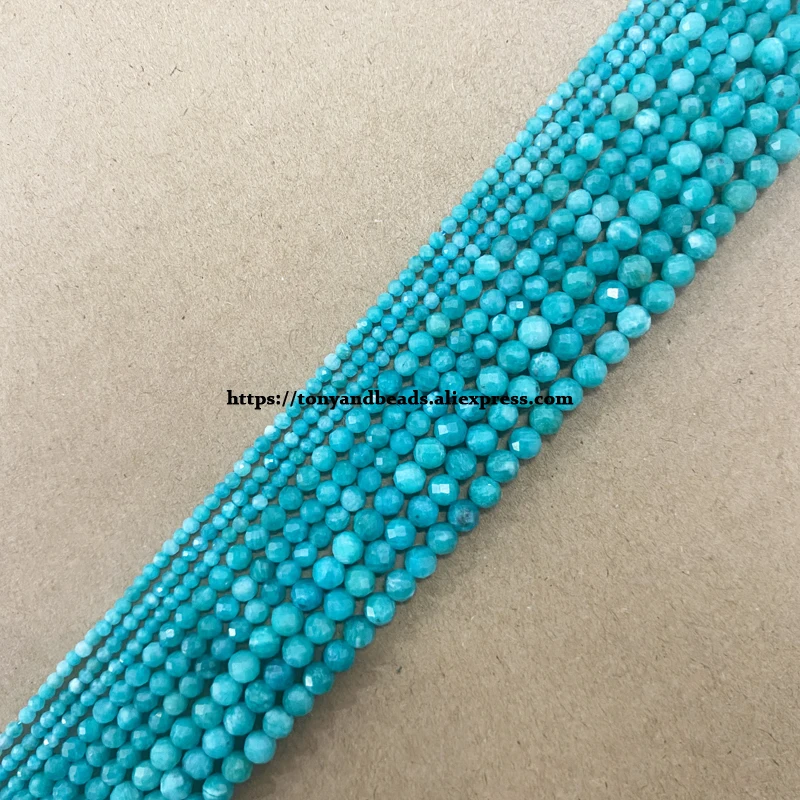 Semi-precious Stone 2 3 4MM Small Diamond Cuts Faceted A Grey Labradorite Round Loose Beads 15" Pick Size For Jewelry Making DIY