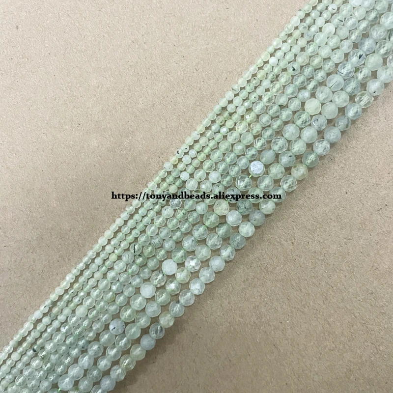 Semi-precious Stone 2 3 4MM Small Diamond Cuts Faceted A Grey Labradorite Round Loose Beads 15" Pick Size For Jewelry Making DIY