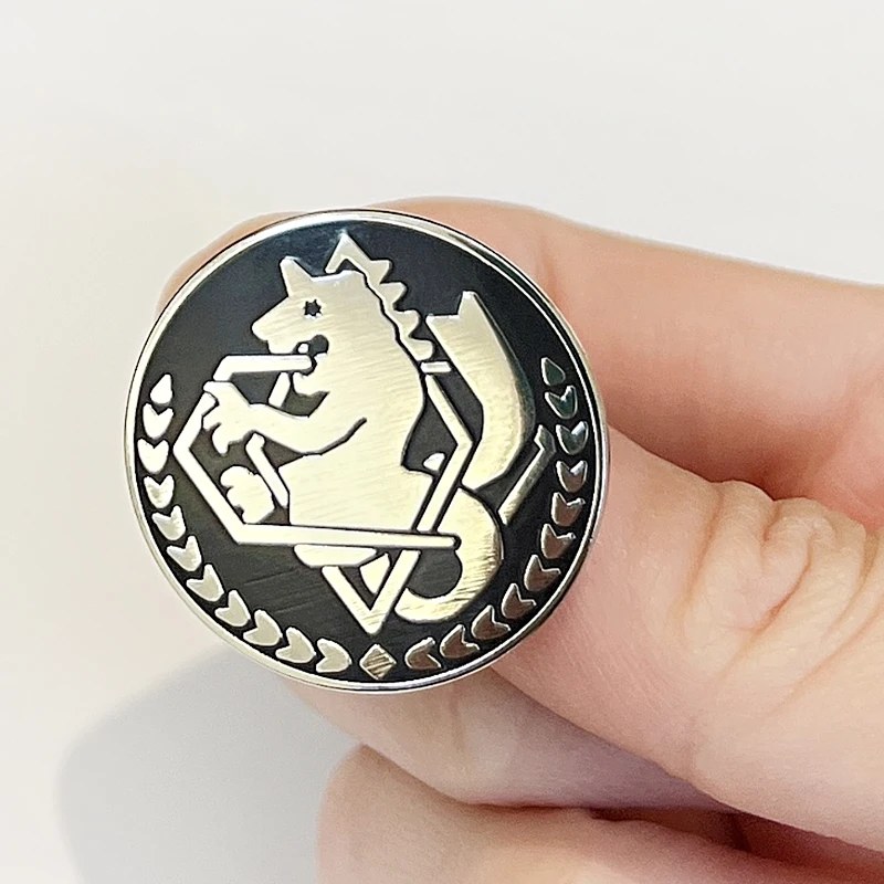 Fullmetal Alchemist Edward Elric Pocket watch pattern enamel pin anime button badge brooches Jewelry Accessories for backpack