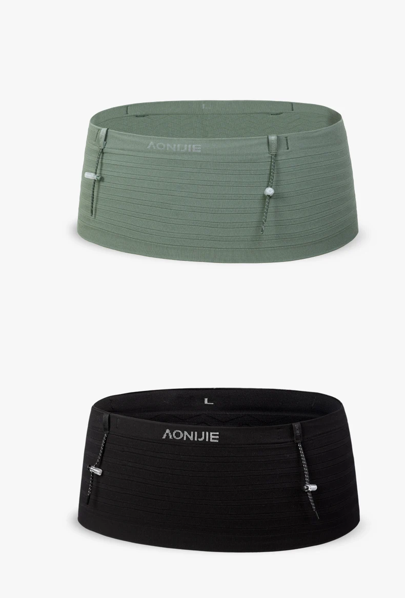 AONIJIE W8116 Woven Elastic Sports Waist Bag Pack Running Race Number Belt For Triathlon Marathon Cycling Mountaineering