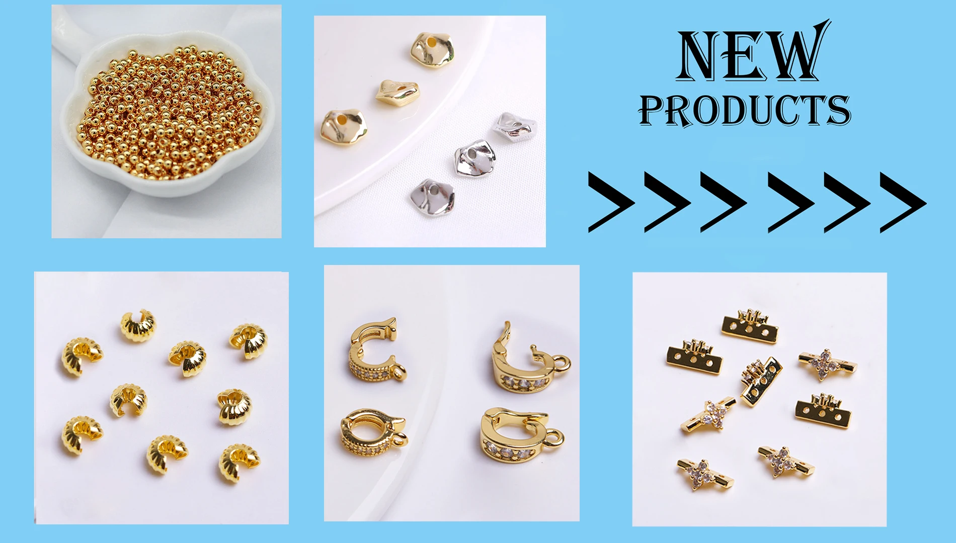 Earring Making Supplies 18K Gold Plated Inlaid Zircon Earring Hooks With Open Jump Ring,DIY Jewelry Accessories Wholesale