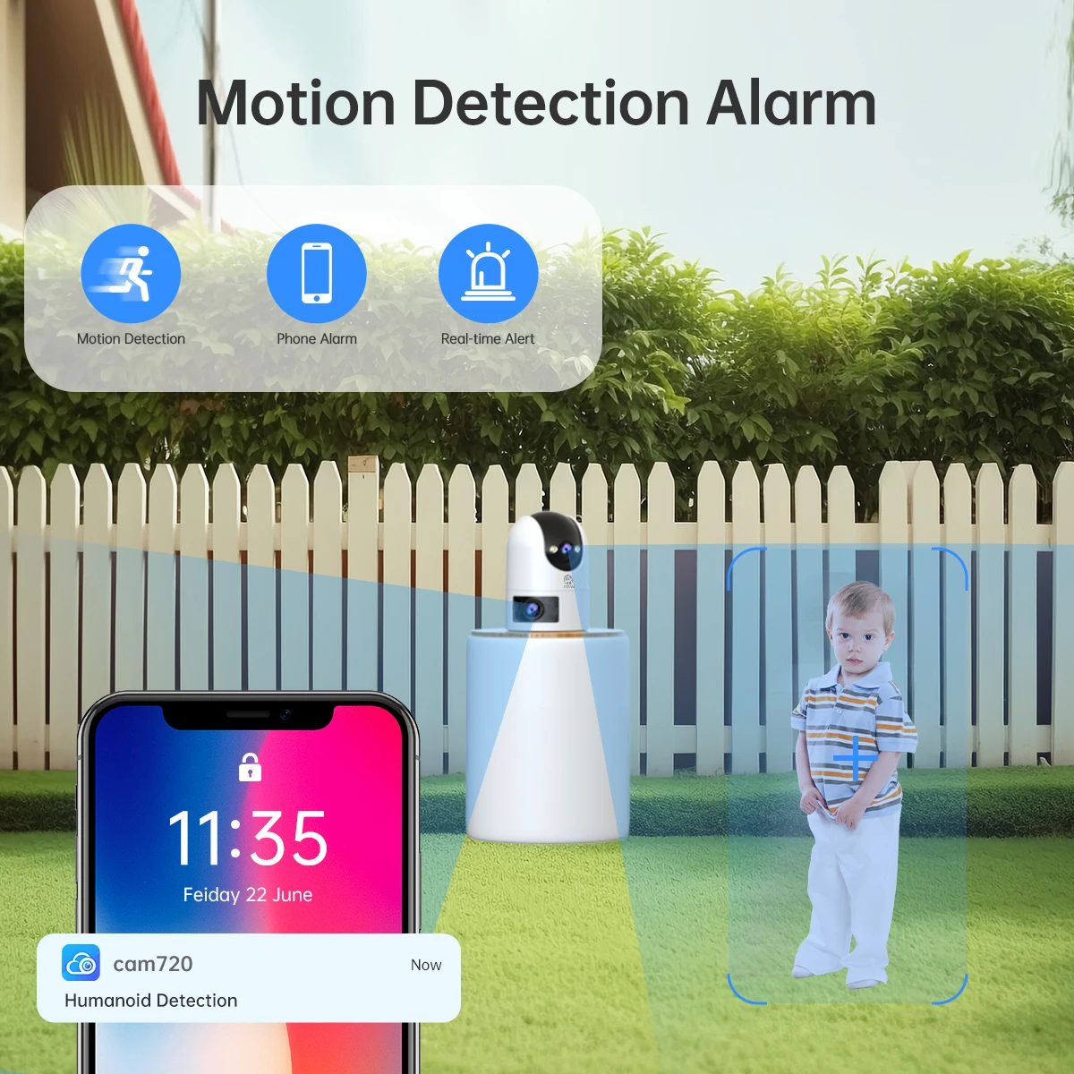 JOOAN 4K 8MP Wifi PTZ Camera Outdoor Dual Screen 5X Zoom Home Security IP Camera Color Night Vision CCTV Video Surveillance