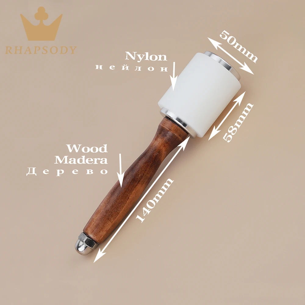 Leather Craft Carving Hammer Cowhide Punch Cutting Sewing DIY Working Saddle Making Tools Leather Craft Tools and Supplies Kits