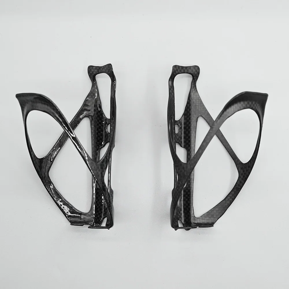 Bike Water Bottle Holder Black Portable Ultralight Race Lite Full Carbon Fiber Water Bottle Cage Retainer Accessories