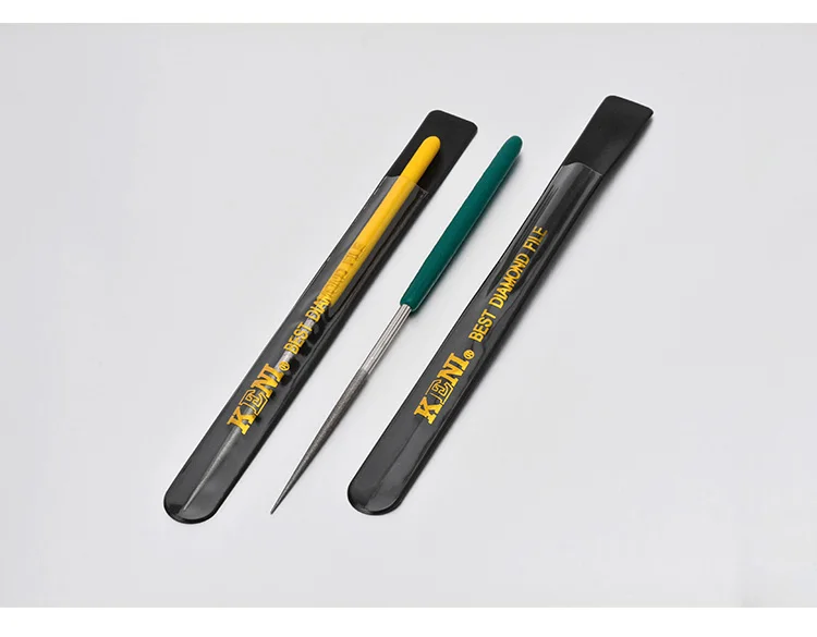 150-600# 3*140mm Diamond Files for Metal Jeweler Stone Polishing Wood Carving Craft Double-cut Plating Needle File Hand Tools