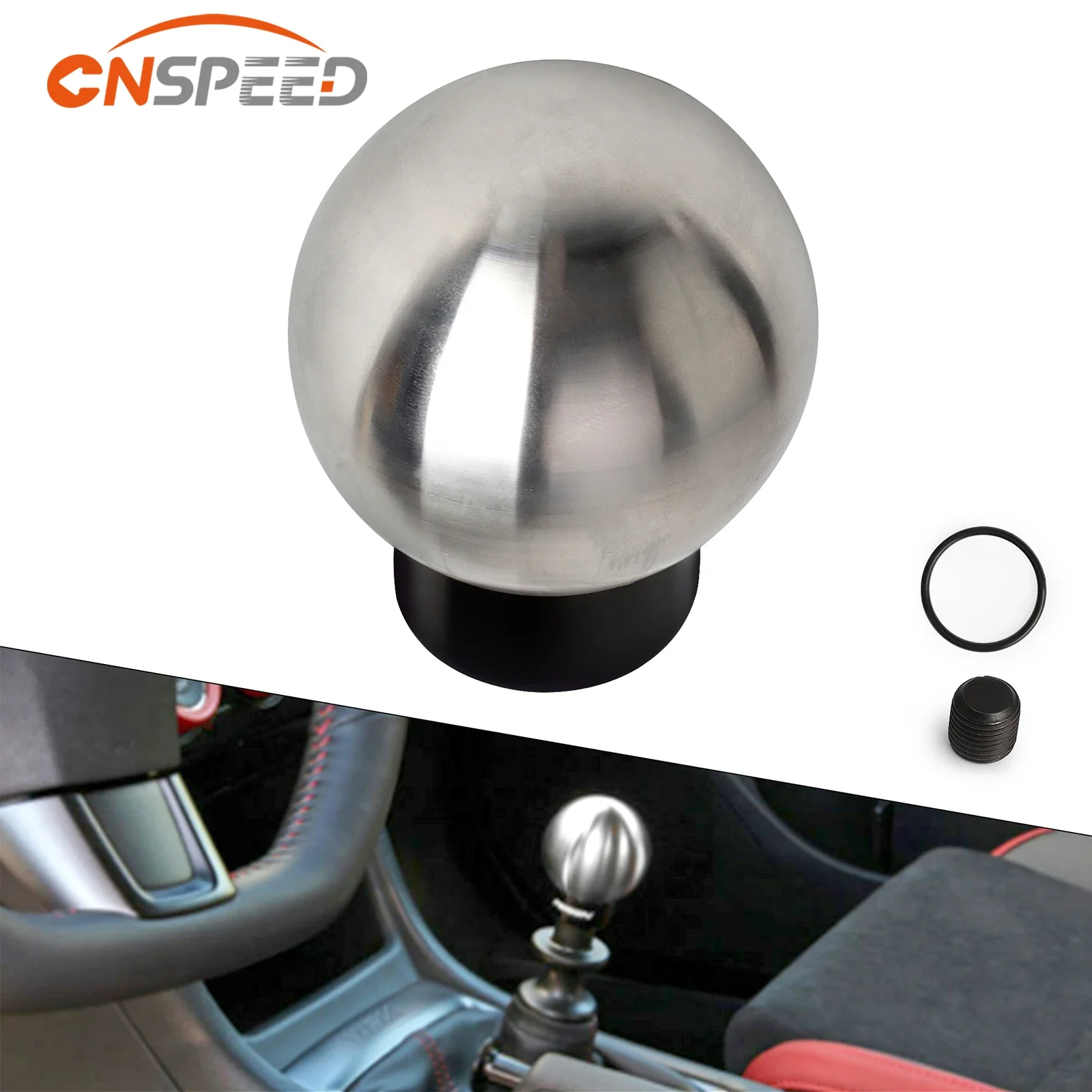 CNSPEED 5/6/10 Speed Gear Shift Knob Aluminum Universal Car Manual Automatic Gears Level Knobs Shifter Lever M8 M10 M12 Adapter