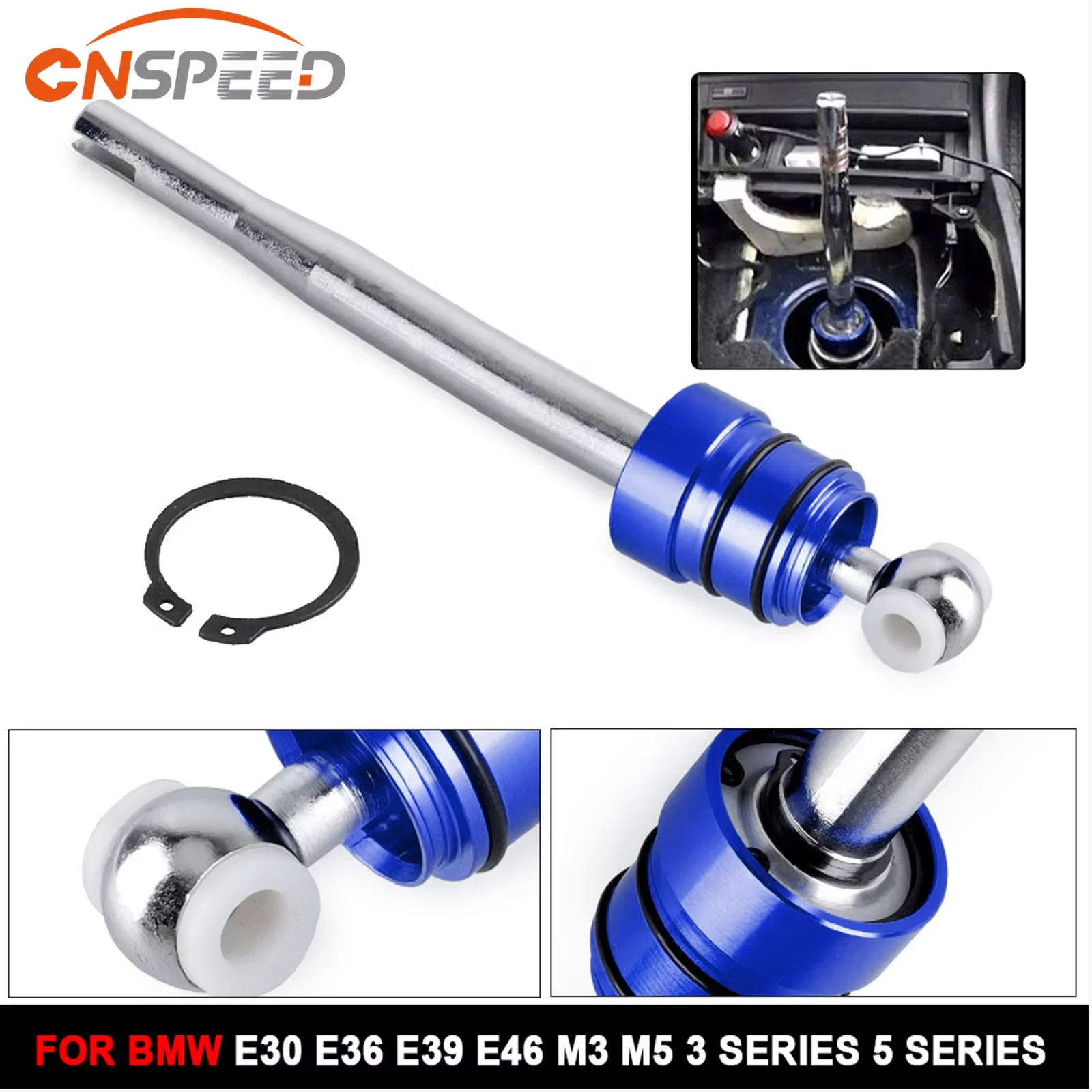 CNSPEED 5/6/10 Speed Gear Shift Knob Aluminum Universal Car Manual Automatic Gears Level Knobs Shifter Lever M8 M10 M12 Adapter