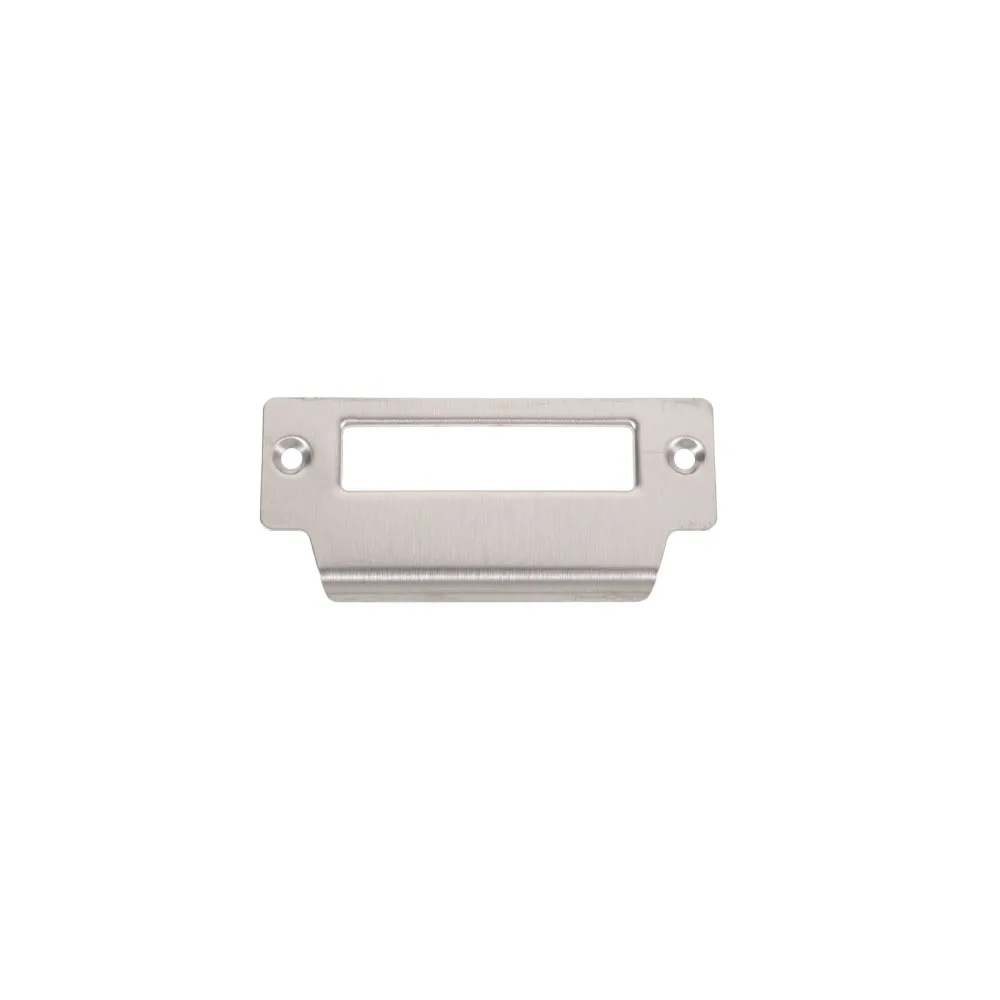 4 Inch Stainless Steel Plated Strike Plate for Wood / Metal Door Jamb, Latch Strike Door Reinforcement Plate Hasp Latch Lock